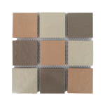 Porcelain Brown Mix Mosaic Tiles (Sheet Size 15x15cm)
