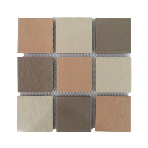 Porcelain Brown Mix Mosaic Tiles (Sheet Size 15x15cm)