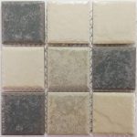 Rustic Ash Grey Mix Porcelain Mosaic Tiles (Sheet Size 15x15cm)