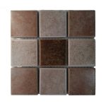 Rustic Porcelain Desert Mix Medallion Mosaic Tiles (Sheet Size 15x15cm)