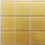 Sandstone Crystal Glass Mosaic Tiles (Sheet Size 15x15cm)
