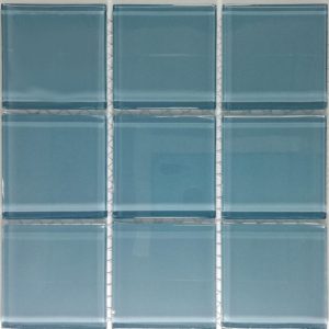 Metallic Grey Crystal Glass Mosaic Tiles (Sheet Size 30x30cm)