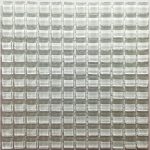 White Crystal Glass Mosaic Tiles (Sheet Size 15x15cm)