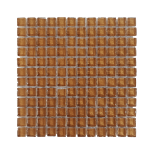Caramel Crystal Glass Mosaic Tiles (Sheet Size 30x30cm)