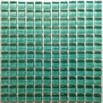 Teal Green Crystal Glass Mosaic Tiles (Sheet Size 15x15cm)