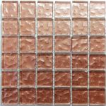 Soft Pink Metallic Texture Mosaic Tiles (Sheet Size 15x15cm)