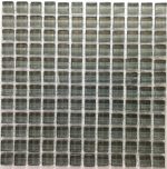 Dove Grey Crystal Glass Mosaic Tiles (Sheet Size 30x30cm)