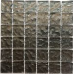 Dove Grey Metallic Texture Mosaic Tiles (Sheet Size 15x15cm)