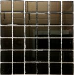 Black Crystal Glass Mosaic Tiles (Sheet 30x30cm)