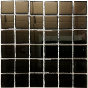 Black Crystal Glass Mosaic Tiles (Sheet 30x30cm)