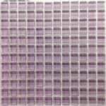 Lilac Crystal Glass Mosaic Tiles (Sheet Size 30x30cm)