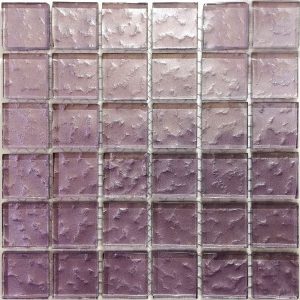 Lilac Metallic Texture Mosaic Tiles (Sheet Size 15x15cm)