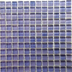 Lavender Crystal Glass Mosaic Tiles (Sheet Size 30x30cm)