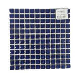 Midnight Blue Crystal Glass Mosaic Tiles (Sheet Size 15x15cm)