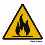 Fire Hazard Safety Sign 19cm x 19cm