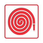 Fire Hose Safety Sign 19x19cm