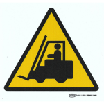 Fork Lifts Safety Sign 19x19cm