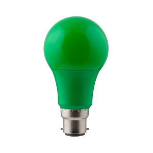 Green B22 7w LED Light Bulb/Lamp