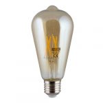 Warm White E27 4w Led Amber Pear Filament Light Bulb/Lamp