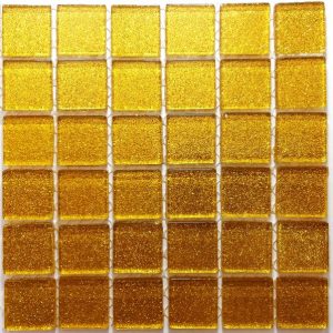 Sunflower Glitter Mosaic Tiles (Sheet Size 15x15cm)