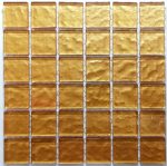 Sunflower Metallic Texture Mosaic Tiles (Sheet Size 15x15cm)