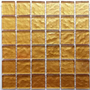 Sunflower Metallic Texture Mosaic Tiles (Sheet Size 15x15cm)