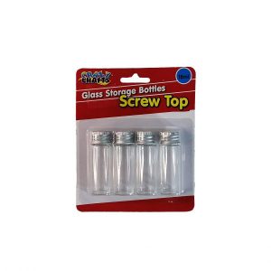 Glass Bottles With Lids 15ml 4pc