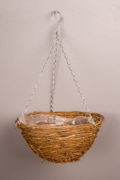 rattan hanging basket