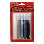 Shades Of Silver Glitter Glue 5x13ml