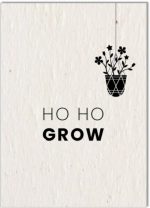 Growing Paper Christmas Ho Ho Grow Card