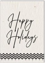 Growing Paper Christmas Happy Holidays Card