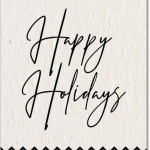 Growing Paper Christmas Happy Holidays Card