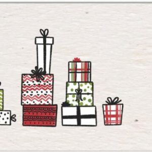 Growing Paper Christmas Presents Card