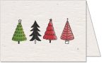 Growing Paper Christmas Trees Card