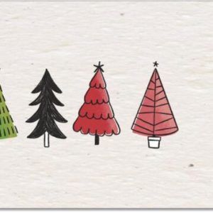 Growing Paper Christmas Trees Card