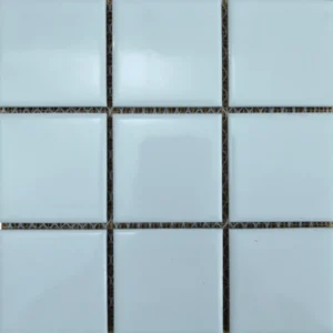 Glazed Ceramic Mosaic Tiles Gloss White 15 x 15cm_9781_1