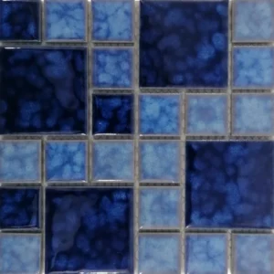 Glazed Ceramic Mosaic Tiles Variated Water Mix 15 x 15cm_YH009B_1