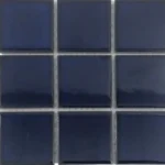 Glazed Porcelain Mosaic Tiles Cobalt Blue 15 x 15cm Sheet_14500_1