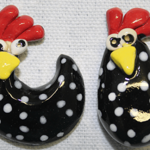 Happy Chickens 2pc Mosaic Inserts