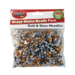 Gold & Silver Hama Beads 1000pc