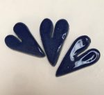 Delft Heart Long Small 3pc Mosaic Inserts