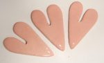 Pink Heart Long Small 3pc Mosaic Inserts