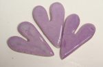 Purple Heart Long Small 3pc Mosaic Inserts