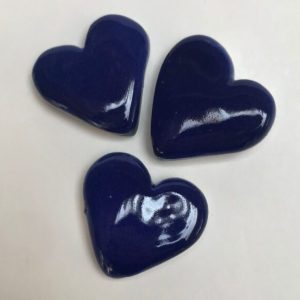Delft Fat Heart 3pc Mosaic Inserts
