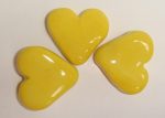 Yellow Fat Hearts 3pc Mosaic Inserts