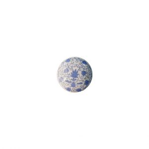 Light Blue Floral Knob 4cm x 6cm