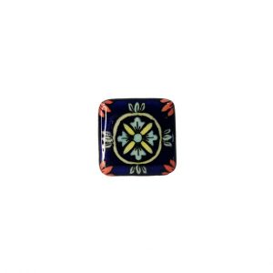 Mexican Square Navy Base Knob 3.5cm x 3.5cm