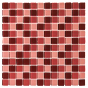 Crystal Glass Mosaic Tile | Berry Mix | 30cm x 30cm