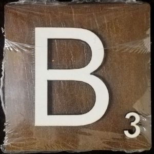 Scrabble Block Letter B (10x10cm)