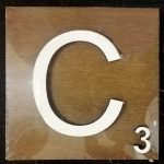 Scrabble Block Letter C (10x10cm)